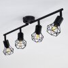 Baripada Ceiling Light black, 4-light sources