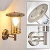 MULO outdoor wall light stainless steel, 1-light source