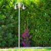 Elima lamppost stainless steel, transparent, clear, 3-light sources