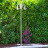 Elima lamppost stainless steel, transparent, clear, 3-light sources