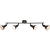 Globo NAMUS ceiling spotlight black, 4-light sources