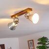 BERKELEY Ceiling Light dark brown, galvanized, 2-light sources