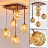 VIRGA Ceiling light rust-coloured, 5-light sources
