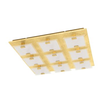 Eglo VICARO Ceiling Light LED gold, 9-light sources