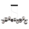 Globo JONDA Pendant Light LED black, 9-light sources