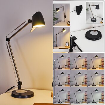 MILDURA Table lamp LED black, white, 1-light source
