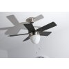 Globo MARVA fan stainless steel, grey, matt nickel, white, 1-light source