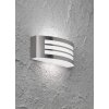 Wofi KASAN outdoor wall light stainless steel, 1-light source