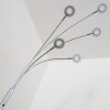 Reality Rennes floor lamp LED chrome, 5-light sources