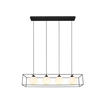 Pendant Light Reality GABBIA black, 4-light sources