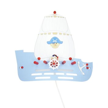 Elobra PIRATENSCHIFF Wall Light blue, 1-light source