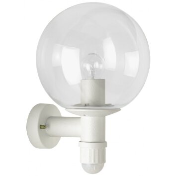 Albert 641 outdoor wall light white, 1-light source, Motion sensor