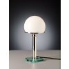 Tecnolumen Wagenfeld 25 Table lamp matt nickel, transparent, clear, 1-light source