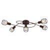 Globo AKIN Ceiling Light bronze, 5-light sources