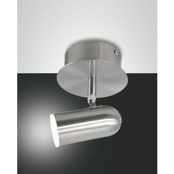 Fabas Luce SPOTTY Ceiling light LED matt nickel, 1-light source