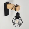 BARBENGO Wall Light brown, black, 1-light source