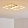 COLOMBERO Ceiling light LED silver, 2-light sources, Remote control