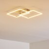 COLOMBERO Ceiling light LED silver, 2-light sources, Remote control