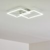 COLOMBERO Ceiling light LED silver, 2-light sources, Remote control