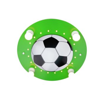 Elobra FUßBALL Ceiling Light green, white, 4-light sources