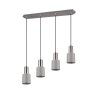 Trio WAILER Pendant Light LED matt nickel, 4-light sources