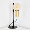 KIREHITO Table Lamp gold, brass, black, 1-light source