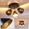 Ceiling Light Safari black, 3-light sources