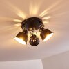 Ceiling Light Safari black, 3-light sources