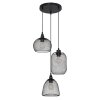 Pendant Light Globo ANYA black, 3-light sources