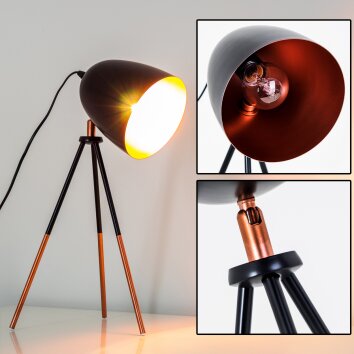 MONTREAL Table Light copper, black, 1-light source