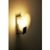 Brilliant Sonian wall light stainless steel, transparent, clear, white, 1-light source