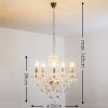 chandelier transparent, clear, 5-light sources