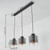 WICHITA Pendant Light black, 3-light sources