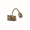 Ideal Lux DYNAMO Wall Light LED bronzed, 1-light source