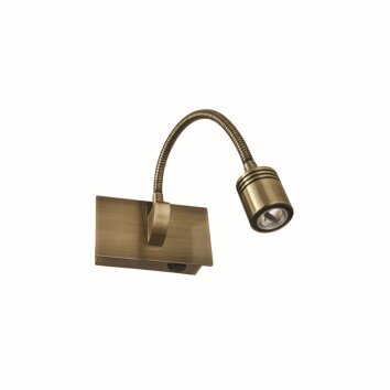 Ideal Lux DYNAMO Wall Light LED bronzed, 1-light source