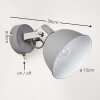DOMPIERRE Wall Light grey, white, 1-light source