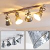 Berkeley Ceiling Light Light wood, galvanized, 4-light sources