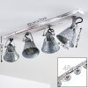 Berkeley Ceiling Light Light wood, galvanized, 4-light sources