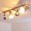 Berkeley Ceiling Light Light wood, galvanized, 4-light sources