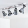 Berkeley Ceiling Light Light wood, galvanized, 4-light sources