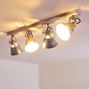 Berkeley Ceiling Light Light wood, galvanized, 4-light sources