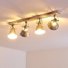 Berkeley Ceiling Light Light wood, galvanized, 4-light sources