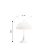 Louis Poulsen PANTHELLA MINI Table Lamp LED Opal white, 1-light source