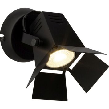 Brilliant Movie wall spotlight black, 1-light source