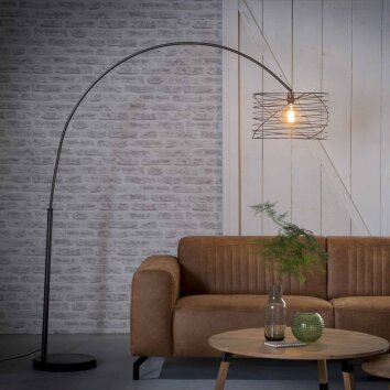 LAGHALERVEEN arch lamp anthracite, 1-light source