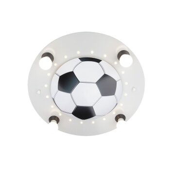 Elobra FUßBALL Ceiling Light silver, 4-light sources
