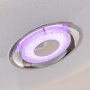 HADERUP Ceiling light LED chrome, white, 1-light source, Remote control, Colour changer