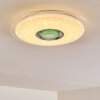 HADERUP Ceiling light LED chrome, white, 1-light source, Remote control, Colour changer