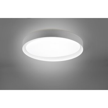 Reality ZETA Ceiling Light LED grey, 1-light source, Remote control