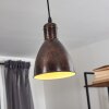 TIMOLA Pendant Light rust-coloured, black, 1-light source